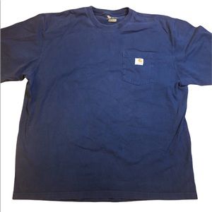Dark Blue Carhartt Short Sleeved Shirt